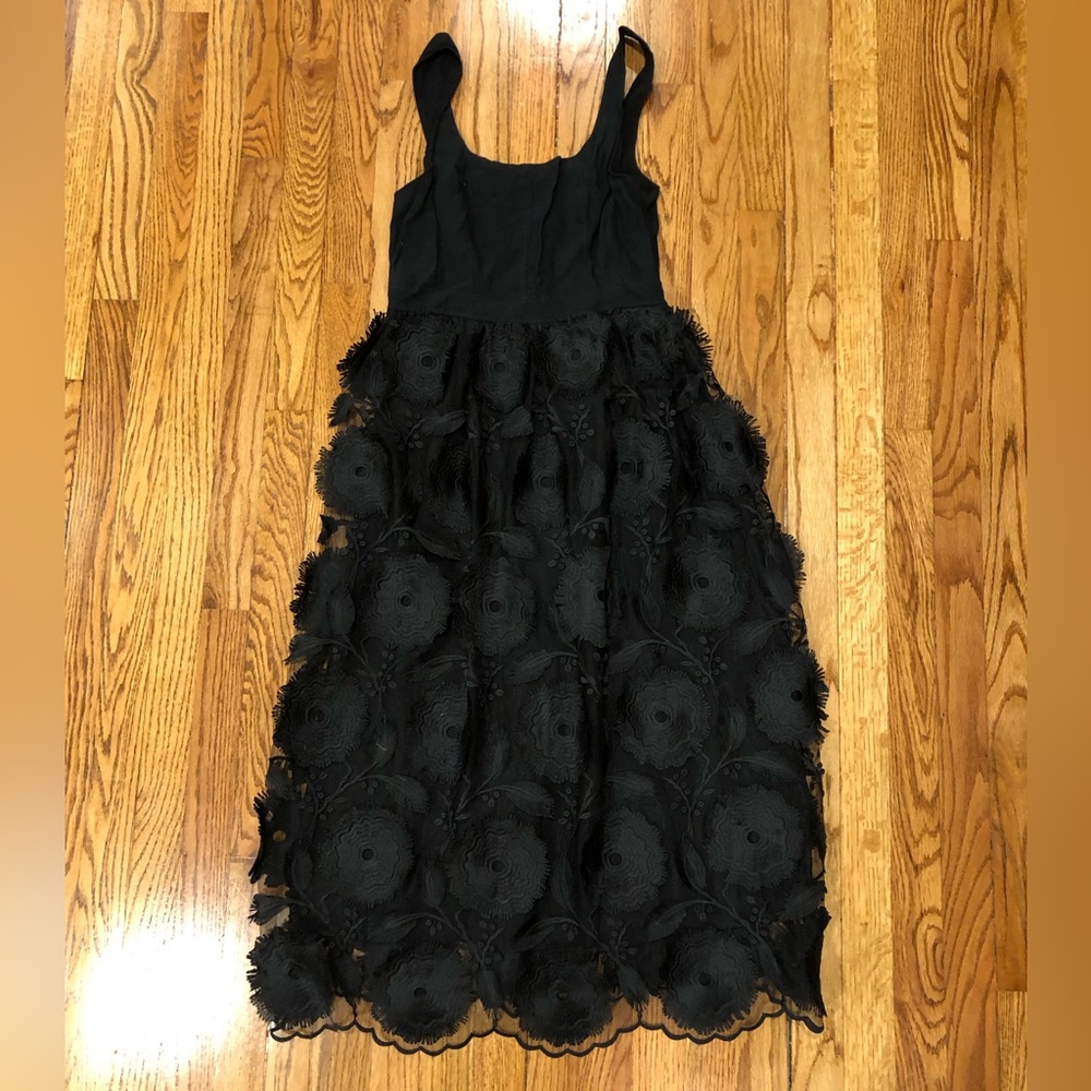 NWT, Anthropolgie Floriana Black Lace Dress, size 6